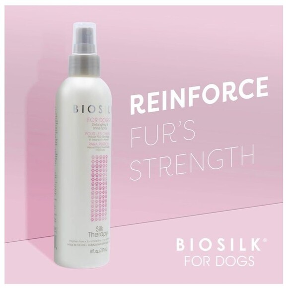 Bio silk for pets silk therapy detangling & shine spray set of two 8 Fl Oz NWT - Picture 4 of 11